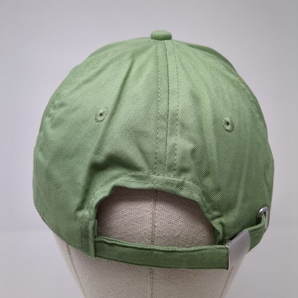 H&M Slideback Hat Solid Green One Size Adjustable Blank 6 Panel - Picture 5 of 9